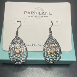 Park Lane Silver Earrings with Multicolor Accents